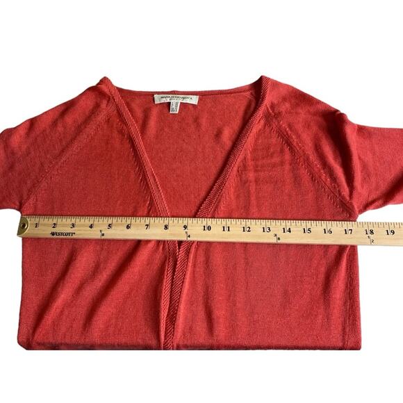 Maria Di Ripabianca Silk Linen Blend Knit Cardigan Front Pockets Women’s US 6 - Picture 6 of 11